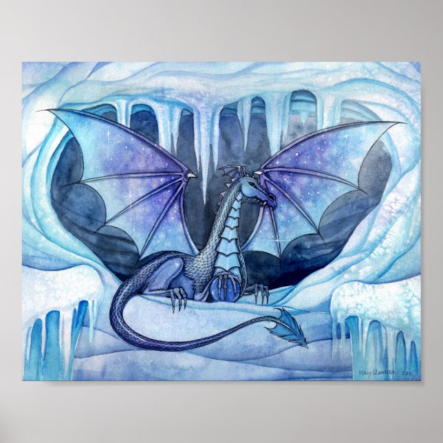 Ice Dragon Poster von Molly Harrison (Vorne)