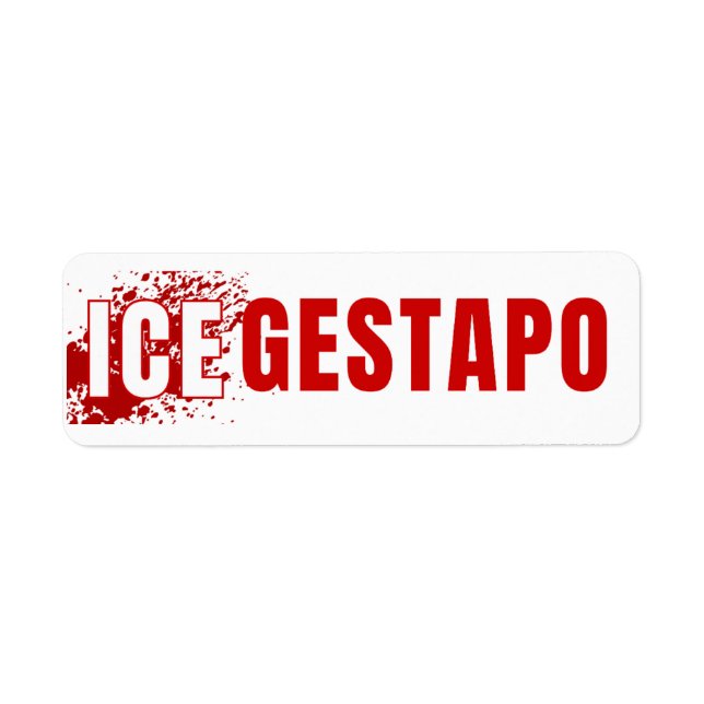 ICE Equals Gestapo Anti Trump (Vorne)