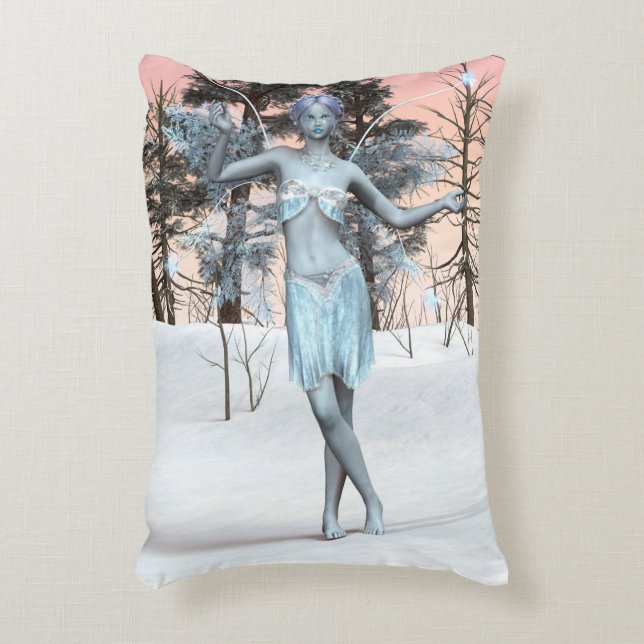 Ice Fairy Zierkissen (Vorderseite(Vertikal))