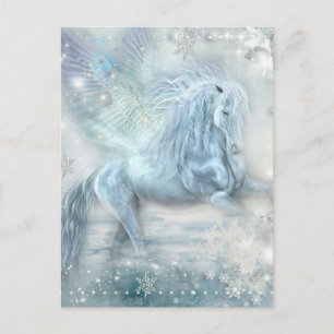 Ice Fantasy Pegasus Postkarte