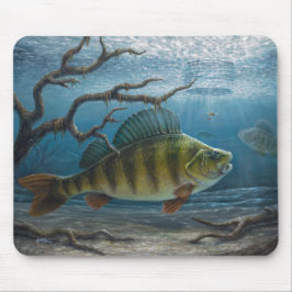 Ice Fishing for Perch Mousepad