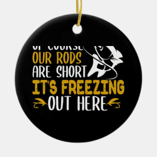 Ice Fishing Outdoor Keramik Ornament