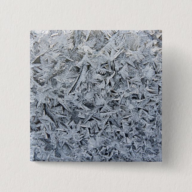 Ice Frost Kristalle Textur Bild Button (Vorderseite)