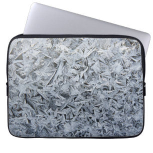 Ice Frost Kristalle Textur Bild Laptopschutzhülle