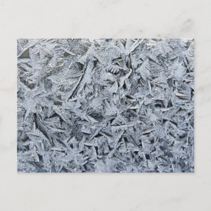 Ice Frost Kristalle Textur Bild Postkarte