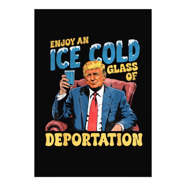 ICE Genießen Sie ein eiskaltes Glas der Abschiebun Fotodruck (Vorne)