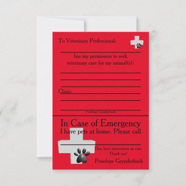 ICE-Haustiere im Zuhause Dankeskarte (Vorderseite)