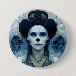 Ice Hexe 5 Fantasy Sci-Fi Button