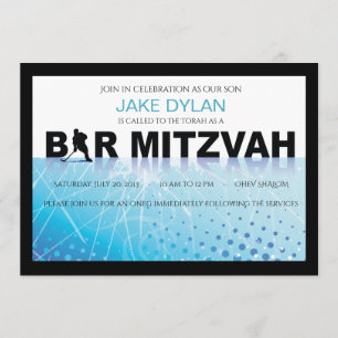 ICE HOCKEY Bar Bat Mitzvah Einladung