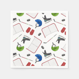 Ice Hockey Birthday Party Serviette