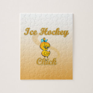 Ice Hockey Chick Puzzle