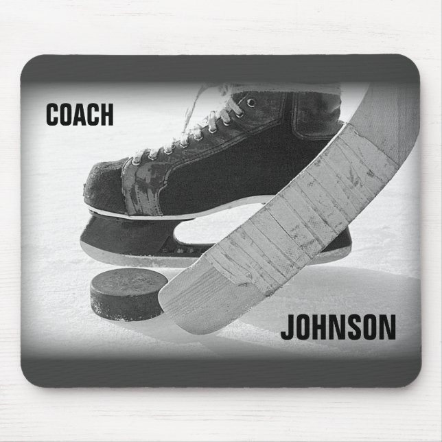 Ice Hockey Coach Vielen Dank Mousepad (Vorne)