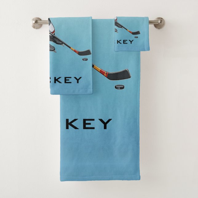 Ice Hockey Design Badetuch Set (Insitu)