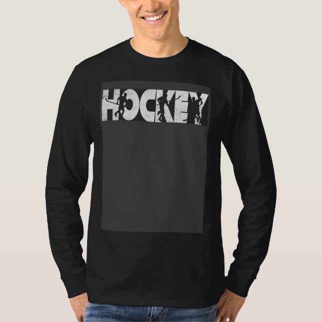 Ice Hockey    Idea For Men Women  Fun Hockey T-Shirt (Vorderseite)