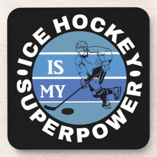 Ice Hockey Is My Superpower Getränkeuntersetzer