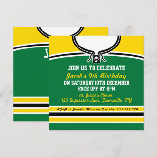 Ice Hockey Jersey Themed Party lädt Template ein Einladung