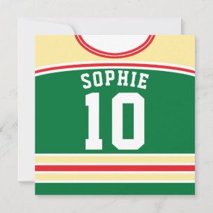 Ice Hockey Jersey Themed Party lädt Template ein Einladung