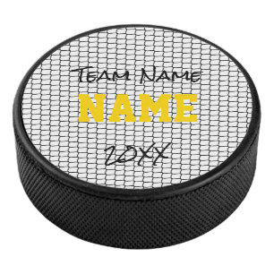 Ice Hockey Net Sports TEAM NAME JAHR Schwarzes Gol Eishockey Puck