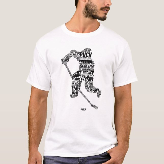 Ice Hockey Player Jugend Kinder Jungen Männer T-Shirt (Vorderseite)