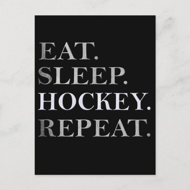 Ice Hockey Postkarte (Vorderseite)