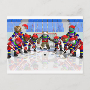 ICE HOCKEY POSTKARTE