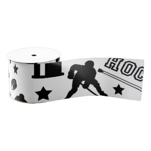 Ice Hockey Puck Sticks Players Pattern Spaß Sport Ripsband