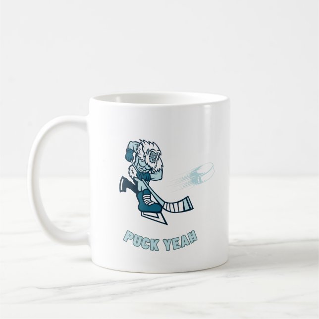 Ice Hockey - Puck Yeah Kaffeetasse (Links)