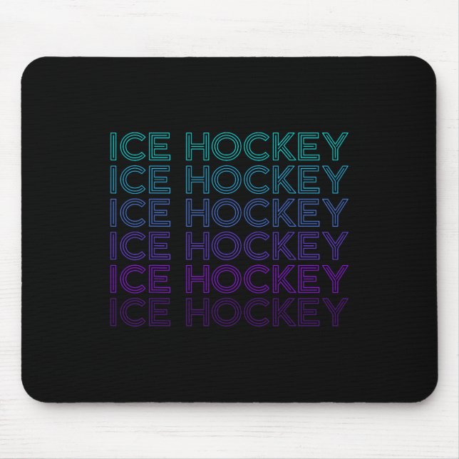 Ice Hockey Retro  Mousepad (Vorne)