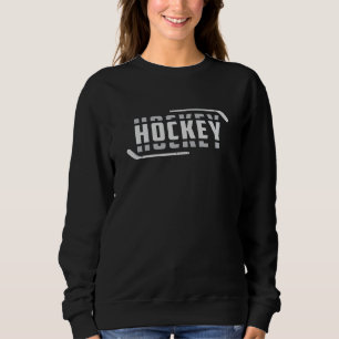 Ice Hockey Spieler Stick Puck Team Sportgeschenk I Sweatshirt