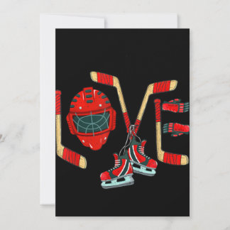 Ice Hockey Valentinstag Liebe Niedlich Gift Boys G Feiertagskarte