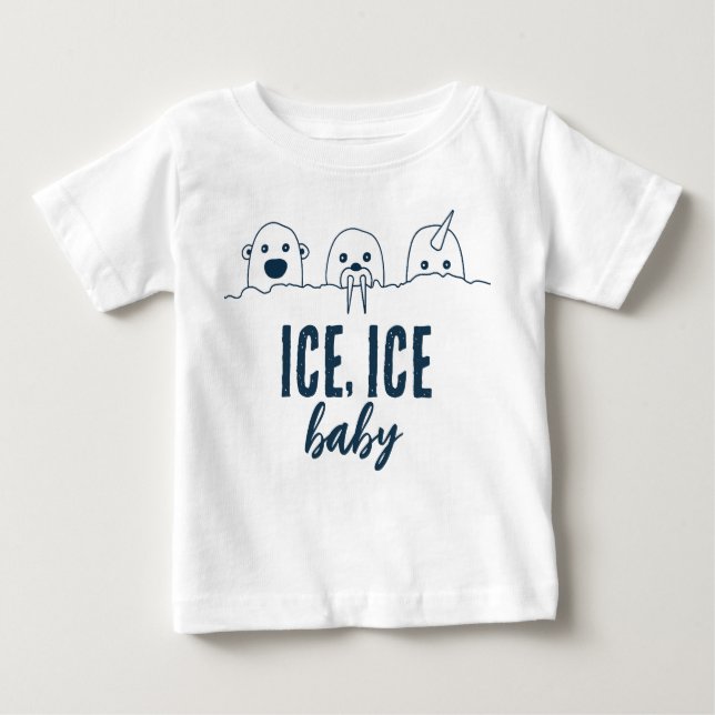 Ice Ice Baby Niedlich Arctic Animes Baby Shirt (Vorderseite)
