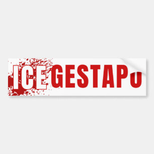 ICE ist Gestapo Anti Trump Autoaufkleber
