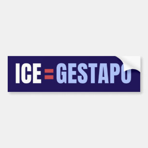 ICE ist gleich Gestapo Anti Trump Autoaufkleber