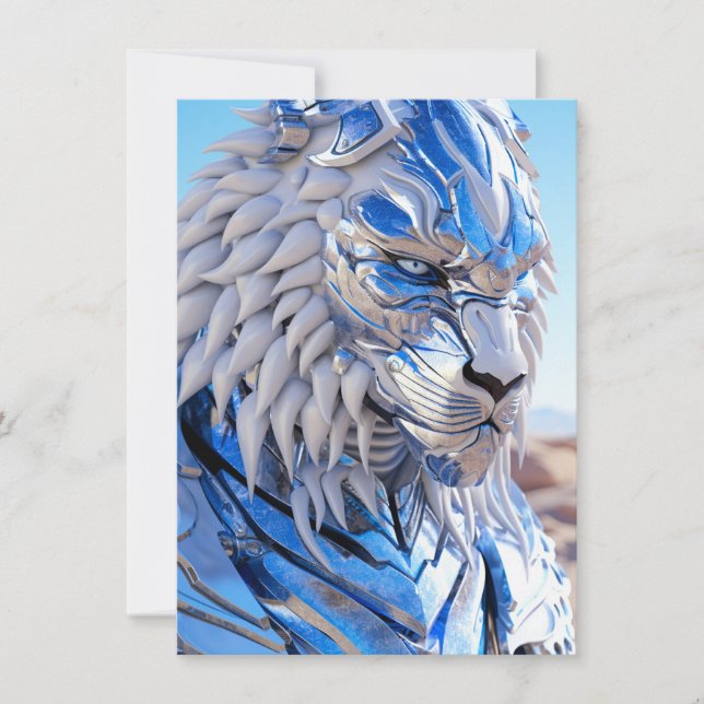 Ice Kitty Feiertagskarte (Vorderseite)