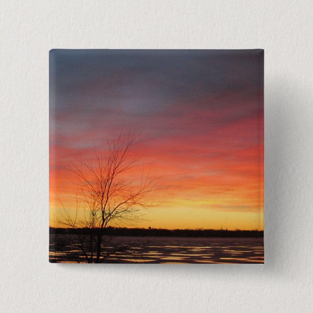 Ice Lake Sunset Button (Vorderseite)