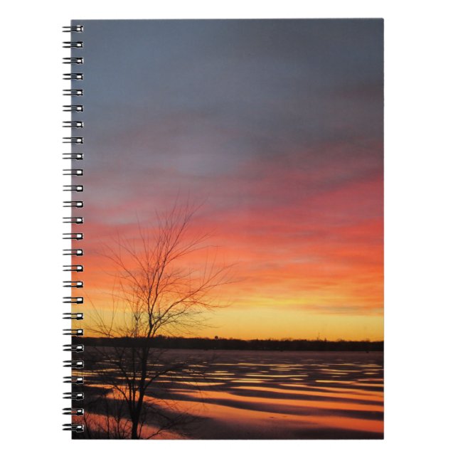 Ice Lake Sunset Notebook Notizblock (Vorderseite)