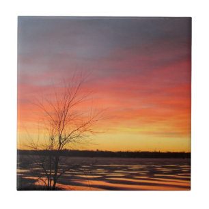Ice Lake Sunset Tile Fliese