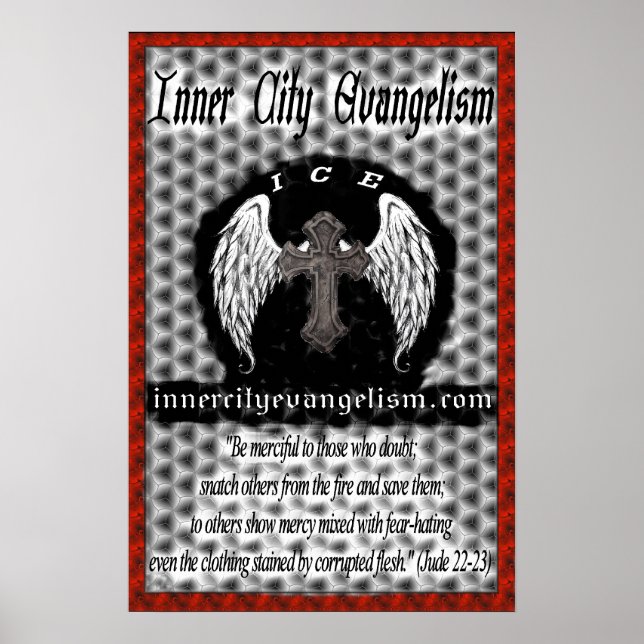 ICE-Logo-Poster (Alle Gewinne an das ICE-Ministeri Poster (Vorne)