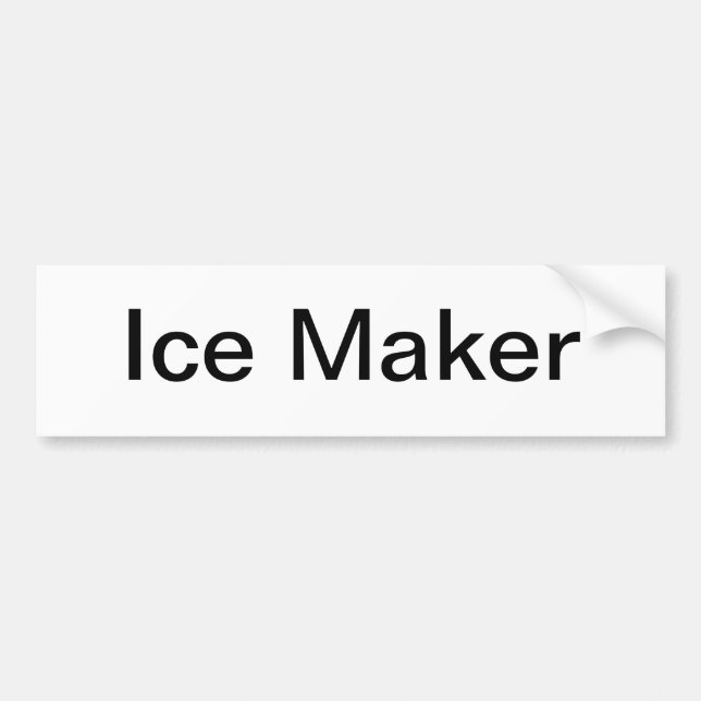Ice Maker Sign/ Autoaufkleber (Vorne)