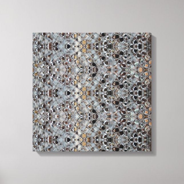 Ice Metal Fire II Stretched Canvas Print Leinwanddruck (Vorderseite)