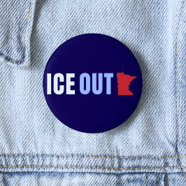 ICE OUT Anti Trump Button