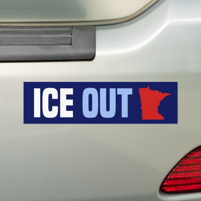 ICE Out Minnesota anti-ICE Protest Autoaufkleber (Auf Auto)