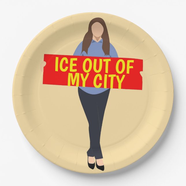 Ice Out of My City Paper Plate Pappteller (Vorderseite)