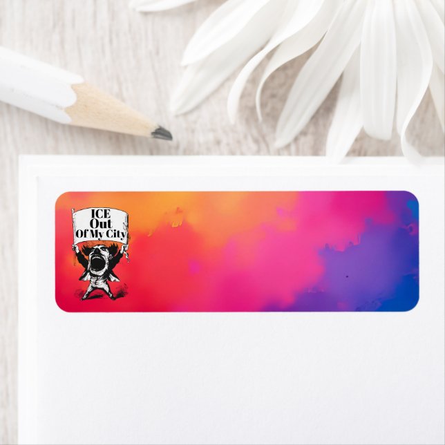 ICE Out of My City Return Address Label (Insitu)