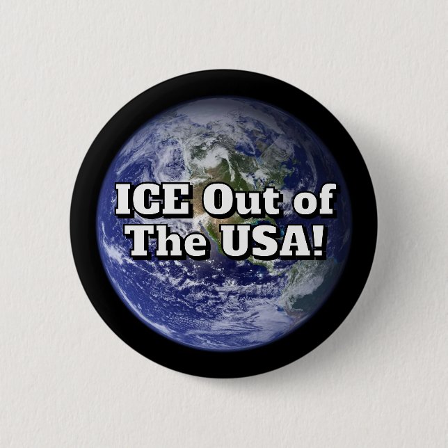 ICE Out of the USA! Button (Vorderseite)