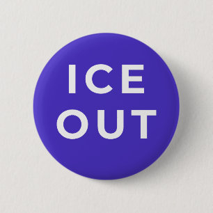 ICE OUT Protest-Button Mutige Einwanderungsgerec Button