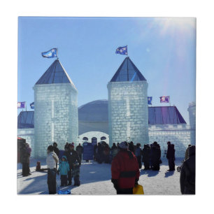 Ice Palace in Carnaval de Quebec, Kanada Fliese