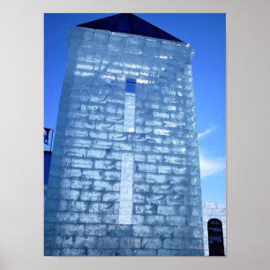 Ice Palace in Carnaval de Quebec, Kanada Poster