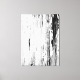 'Ice Pick' Abstrakte Schwarz-Weiß-Kunst Leinwanddruck