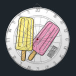Ice Pop Cartoon Illustration Dartscheibe<br><div class="desc">Ice Pop Cartoon Illustration</div>